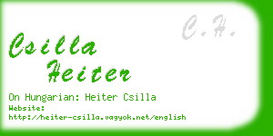 csilla heiter business card